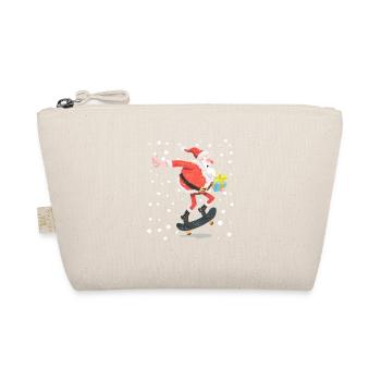 Weihnachtsmann Tricks Skateboard Weihnachten Skate - Bio-Täschchen - Natur - Vorne