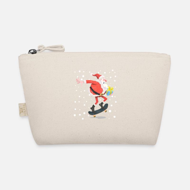 Weihnachtsmann Tricks Skateboard Weihnachten Skate - Bio-Täschchen - Natur