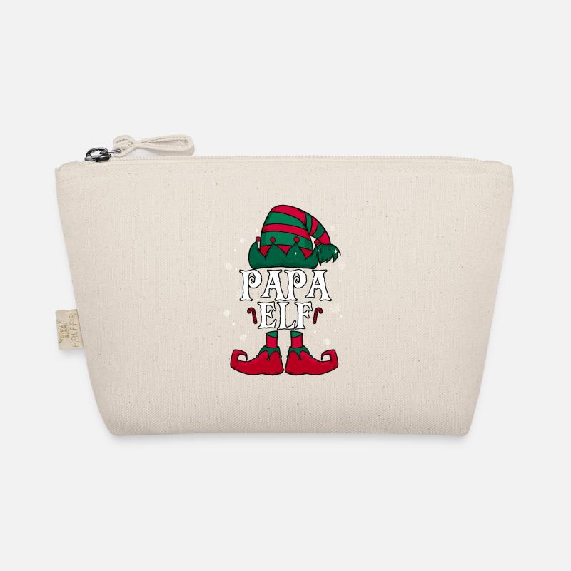 Papa Elf Weihnachten Bio-Täschchen