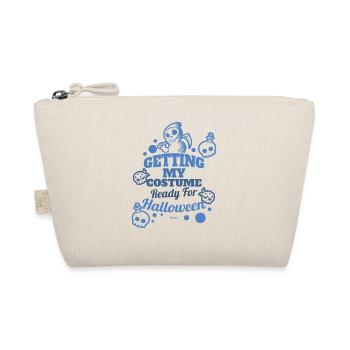 cute kids Grim Reaper for Halloween - Organic Pouch - nature - Front