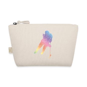 Ice Hockey Silhouette - Bio-Täschchen - Natur - Vorne
