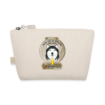 Husky Dad Beer Lover - Organic Pouch - nature - Front