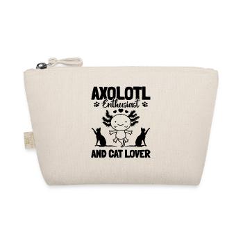 Kawaii Axolotl Axolotl Enthusiast And Cat Lover - Organic Pouch - nature - Front