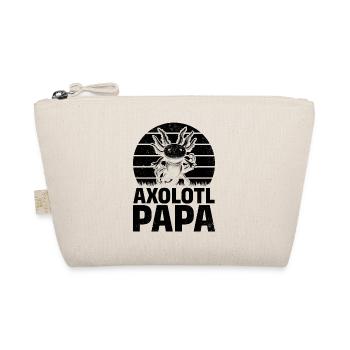 Axolotl Papa Kawaii Axolotl Lover - Organic Pouch - nature - Front
