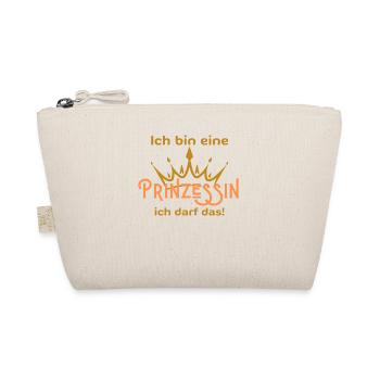 ich bin eine Prinzessin ich darf das - Bio-Täschchen - Natur - Vorne