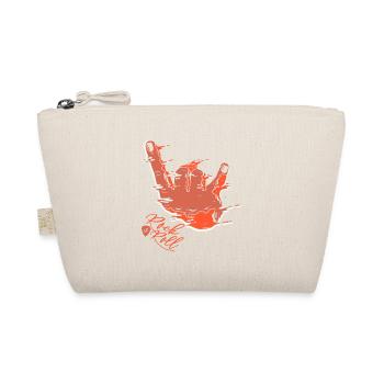 Retro Vintage ROCK & Roll Awesome T-Shirt Present - Organic Pouch - nature - Front