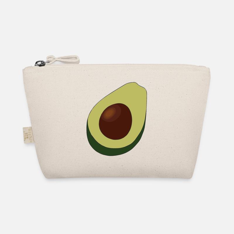 Avocado Illustration Geschenkidee - Bio-Täschchen - Natur