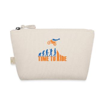 Motocross Enduro Motorcycle Freestyle Extreme Sport - Organic Pouch - nature - Front