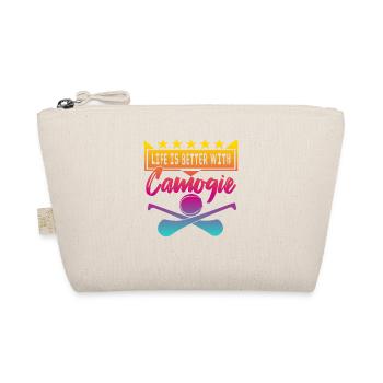 Life is better with Camogie - Organic Pouch - nature - Front