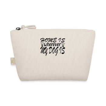 La maison est partout où se trouve mon chien - Trousse biologique - nature - Devant