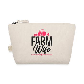 Farming Farmer Wife Tractor - Bio-Täschchen - Natur - Vorne