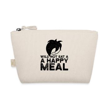 Werde kein Happy Meal essen | Jungen Emo Kleidung | Emo - Bio-Täschchen - Natur - Vorne