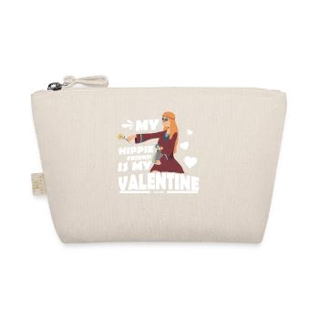 Hippie Mom Mother's Day Girl Peace - Organic Pouch - nature - Front