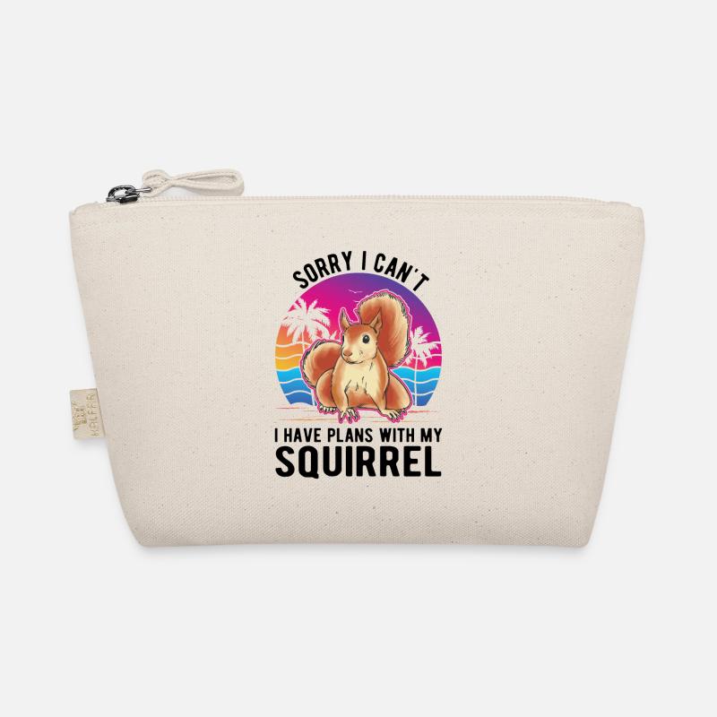 Eichhörnchen Geschenk Squirrel Grauhörnchen Bio-Täschchen