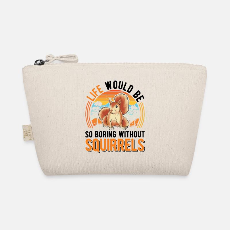 Eichhörnchen Geschenk Squirrel Grauhörnchen Bio-Täschchen
