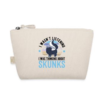 Stinktier Geschenk Skunk - Bio-Täschchen - Natur - Vorne