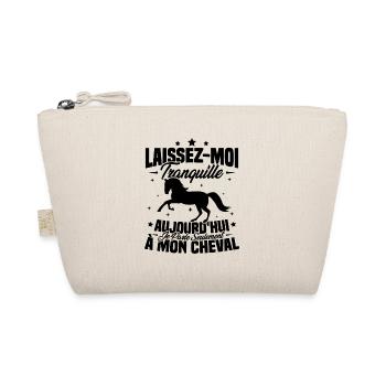 Cadeau aujourd'hui je parle seulement à mon cheval - Trousse biologique - nature - Devant