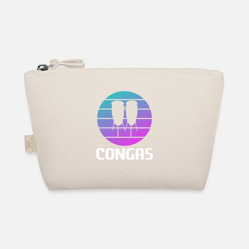 Retro Vintage Classic Congas Player Instrument Organic Pouch