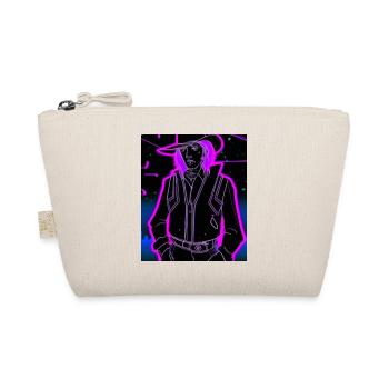 Goth Synthwave Outrun Goth Cowboy - Bio-Täschchen - Natur - Vorne