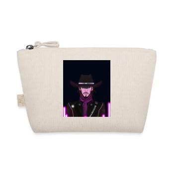Goth Synthwave Outrun Goth Cowboy - Bio-Täschchen - Natur - Vorne