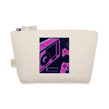 Vaporwave Aesthetic Gaming Konsole Zukunft - Bio-Täschchen - Natur - Vorne