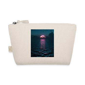 Vaporwave Aesthetic Sonnenuntergang Meer - Bio-Täschchen - Natur - Vorne