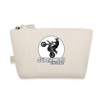 Supermoto / Supermotard / Supermoto Wheelie Biker - Organic Pouch - nature - Front