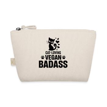 Vegan Shirt Cats Vegan Vegan Cadeaux Chat - Trousse biologique - nature - Devant