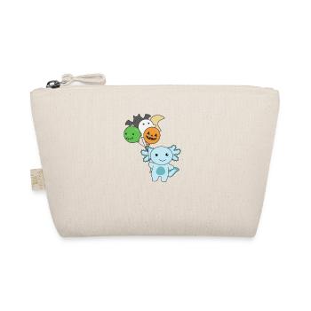 Axolotl Halloween Balloons Kids Cute Axolotls - Organic Pouch - nature - Front