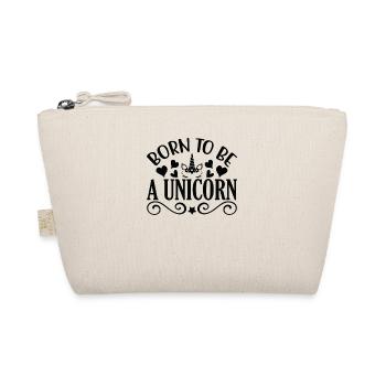 Born to be a unicorn Unicorn - Organic Pouch - nature - Front