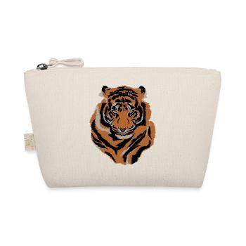 Tiger Gesicht Wild Life Kreatur Tier Tiger Lover - Bio-Täschchen - Natur - Vorne