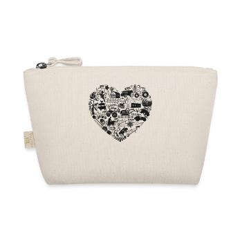 Farming Farmer Heart Tractor - Organic Pouch - nature - Front