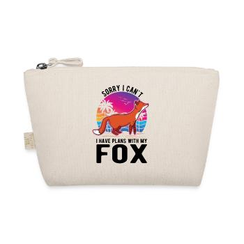 I can't I have plans with my Fox Fuchs - Organic Pouch - nature - Front
