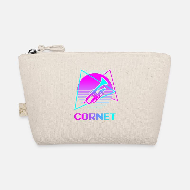 Retro Vintage Classic Cornet Player Instrument - Bio-Täschchen - Natur
