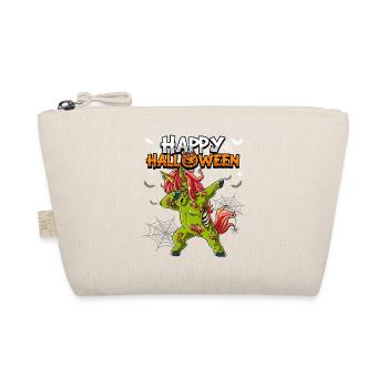 Halloween Einhorn Zombie - Bio-Täschchen - Natur - Vorne