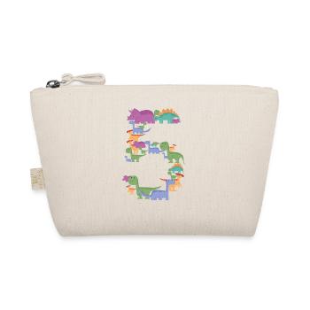 Birthday design for 5 year old children with - Organic Pouch - nature - Front