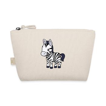 Zebra Comic Animal - Organic Pouch - nature - Front
