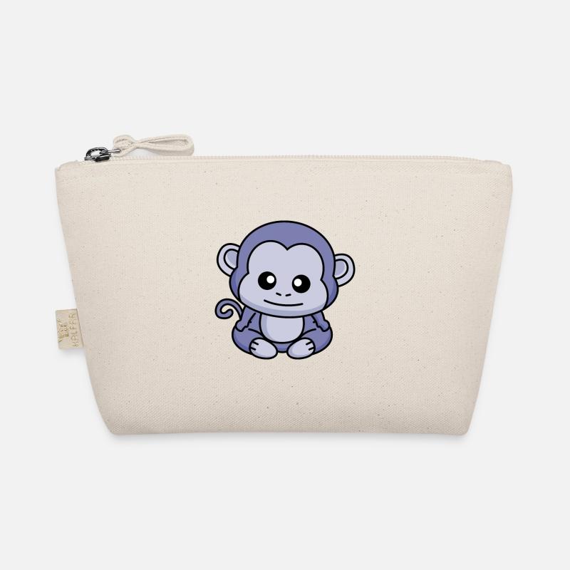 Monkey Comic Animal Organic Pouch