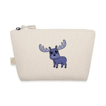 Moose Comic Animal - Organic Pouch - nature - Front