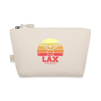 Retro Vintage LAX Awesome Lacrosse Designs Present - Organic Pouch - nature - Front
