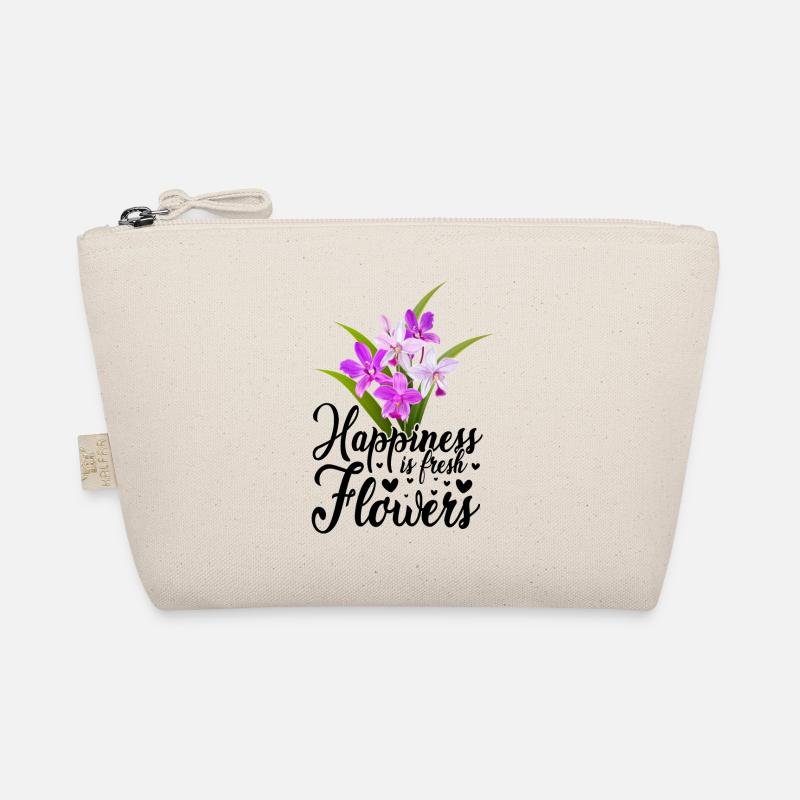 Happiness Is Fresh Flowers Gardener Botancial Plan Bio-Täschchen