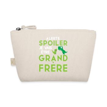 Enfant je vais être grand frère annonce grossesse - Trousse biologique - nature - Devant