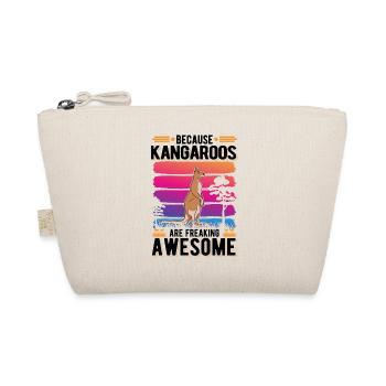 Because Kangaroos are freaking awesome Känguru - Bio-Täschchen - Natur - Vorne