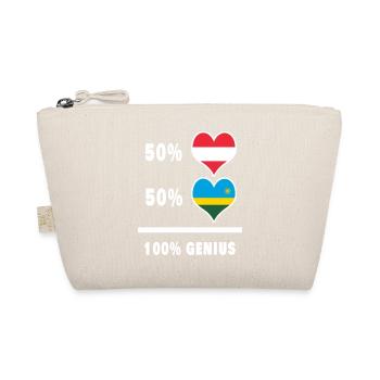 Österreich und Ruanda genial / Geschenk - Bio-Täschchen - Natur - Vorne