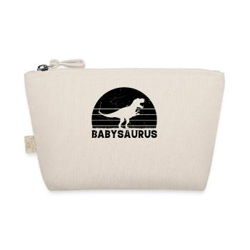 Babysaurus Newborn Baby Dino Baby Dinosaur Baby Sa - Organic Pouch - nature - Front