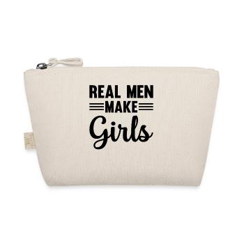New Daddy - Real Men Make Girls Daddy Paternity Gi - Organic Pouch - nature - Front