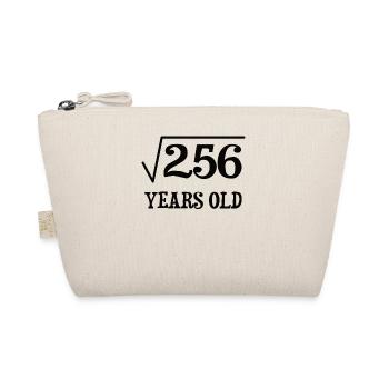 Square Root of 256 Math Nerd 16th Birthday - Organic Pouch - nature - Front