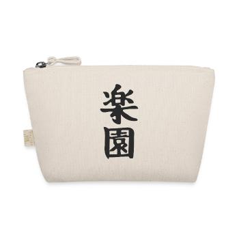 Japan Japanese Kanji the Word is: Paradise - Organic Pouch - nature - Front