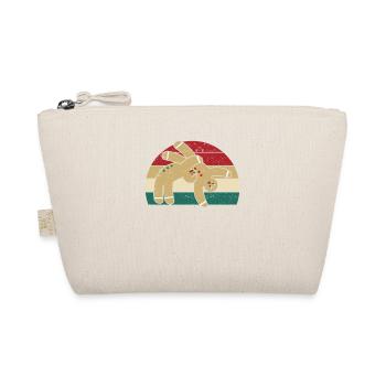 Gingerbread Man Cookie Christmas Funny Fight - Organic Pouch - nature - Front