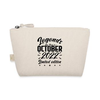 Legends are born in October 2022 anniversary gift. - Organic Pouch - nature - Front